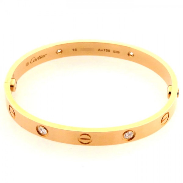 cartier love カルティエ ラブ ハーフダイヤ 