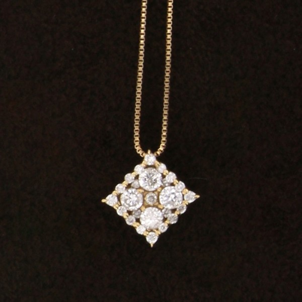 유키자키 ProperOther 유키자키 셀렉트 주얼리 OTHER K18 옐로우 골드 다이아몬드 목걸이 