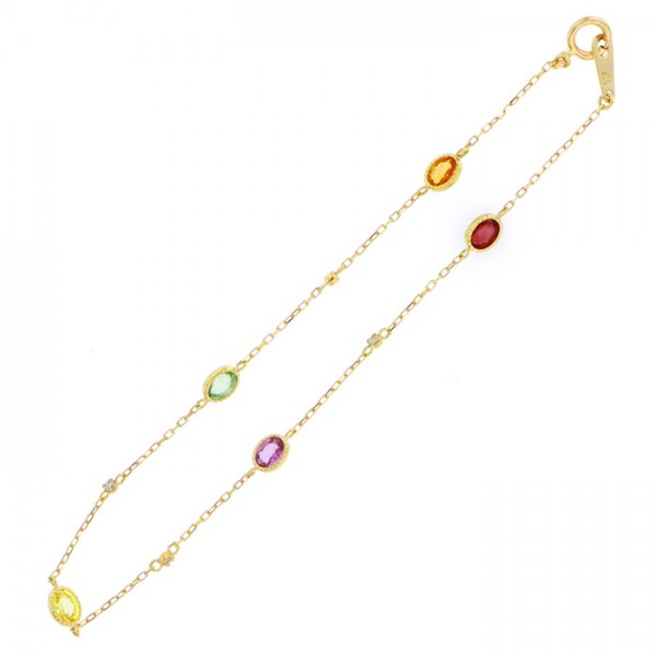 yukizakiselect ProperOther ユキザキセレクトジュエリー OTHER イエローゴールド マルチカラー ブレスレット 