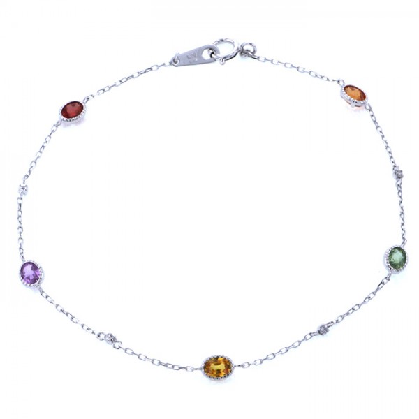 yukizakiselect 适当的其他 柚木﨑精选珠宝 其他 白金 多色 手链 