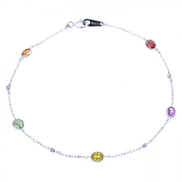 yukizakiselect ProperOther ユキザキセレクトジュエリー OTHER ホワイトゴールド マルチカラー ブレスレット 