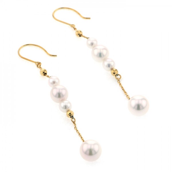 yukizakiselect pearl ユキザキセレクトジュエリー パール イエローゴールド パール ピアス 