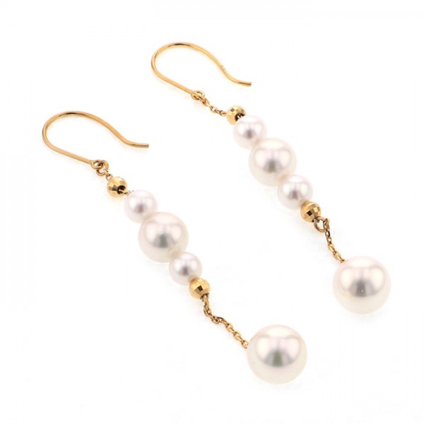 yukizakiselect pearl ユキザキセレクトジュエリー パール イエローゴールド パール ピアス 