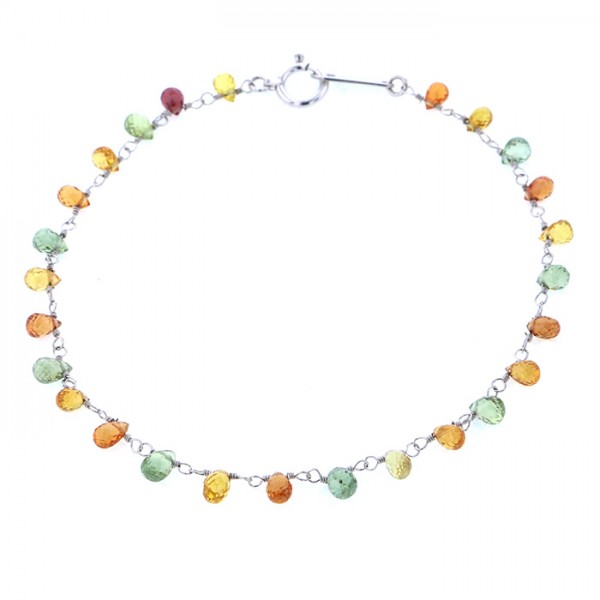 yukizakiselect 適當的其他 柚木﨑精選珠寶 其他 白金 彩色藍寶石 項鍊 