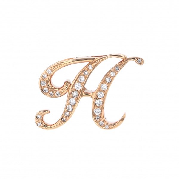 yukizaki alpha ユキザキ アルファ イニシャルペンダントトップ【H】Sサイズ【正規品】 y.alpha.12.22.h.m