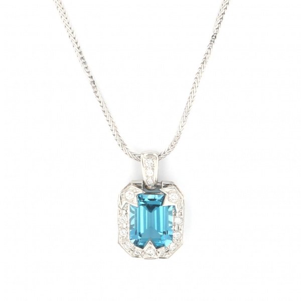 yukizakiselect ProperOther ユキザキセレクトジュエリー OTHER プラチナ ブルートパーズ ネックレス 