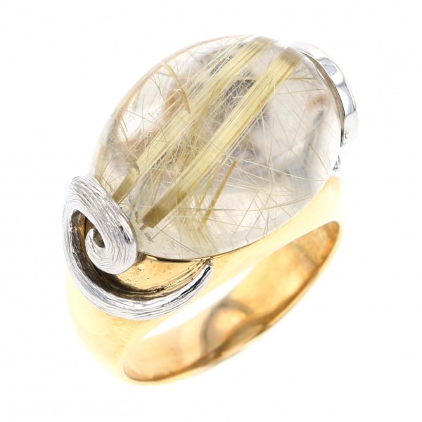 Yukizaki Select ProperOther Yukizaki Select Jewelry OTHER Yellow gold / platinum Quartz ring 