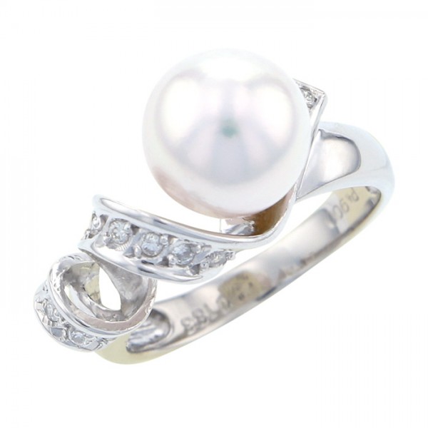 yukizakiselect pearl ユキザキセレクトジュエリー パール プラチナ アコヤパール リング 