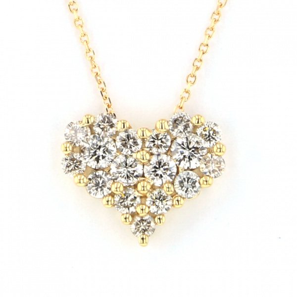 yukizakiselect ProperOther ユキザキセレクトジュエリー OTHER イエローゴールド ダイヤモンド ハート ネックレス 