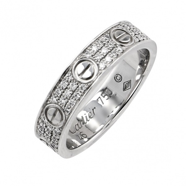 cartier love カルティエ ラブ ミニ パヴェダイヤリング 