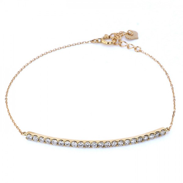 yukizakiselect 适当的其他 柚木﨑精选珠宝 其他 黄金 金钻 手链 b12046b