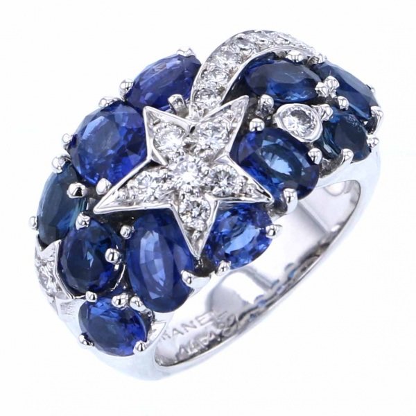 chanel comet シャネル コメット サファイア ダイヤモンド 