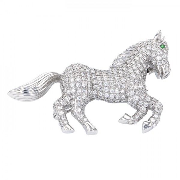 yukizakiselect 适当的其他 柚木﨑精选珠宝 其他 铂金 黑钻石 胸针 