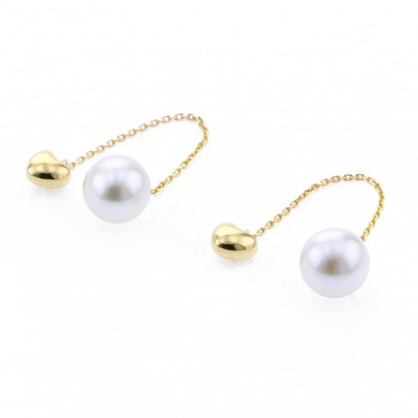 yukizakiselect pearl ユキザキセレクトジュエリー パール イエローゴールド アコヤパール ピアス 