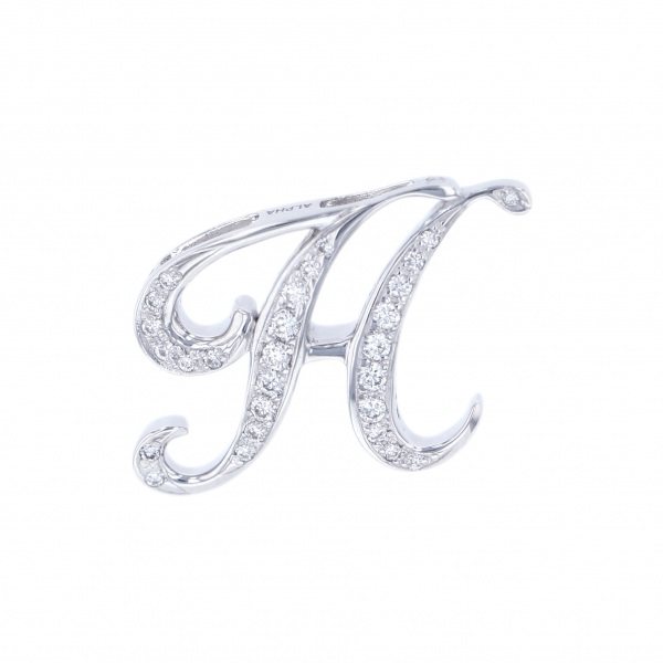 yukizaki alpha ユキザキ アルファ イニシャルペンダントトップ【H】Sサイズ【正規品】 y.alpha.12.9.h.m