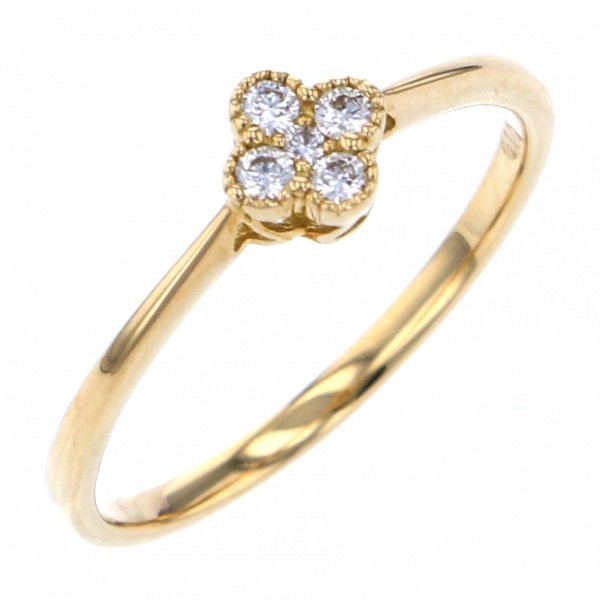 yukizakiselect ProperOther ユキザキセレクトジュエリー OTHER イエローゴールド ダイヤモンド 花 