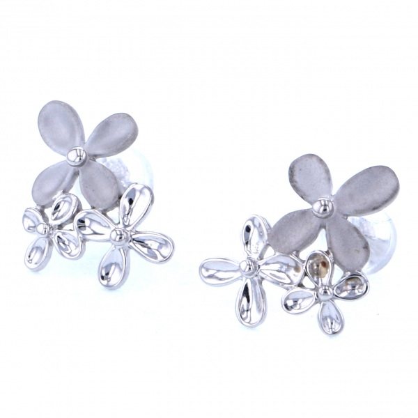 yukizakiselect ProperOther ユキザキセレクトジュエリー OTHER ホワイトゴールド ピアス 花 