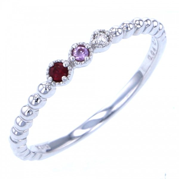 yukizakiselect ProperOther ユキザキセレクトジュエリー OTHER ホワイトゴールド ルビー サファイア ダイヤモンド 