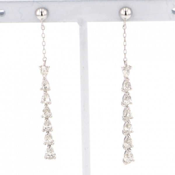 yukizakiselect 適當的其他 柚木﨑精選珠寶 其他 K18WG 金鑽 耳環 p15014b