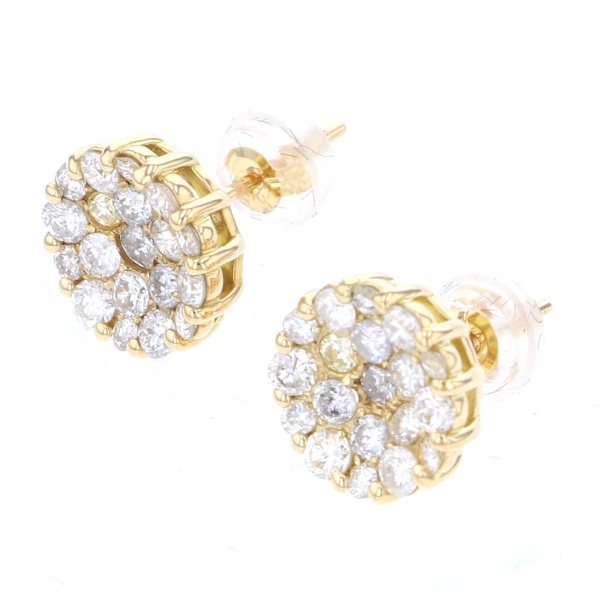 yukizakiselect 适当的其他 柚木﨑精选珠宝 其他 黄金 金钻 耳钉 p14865b