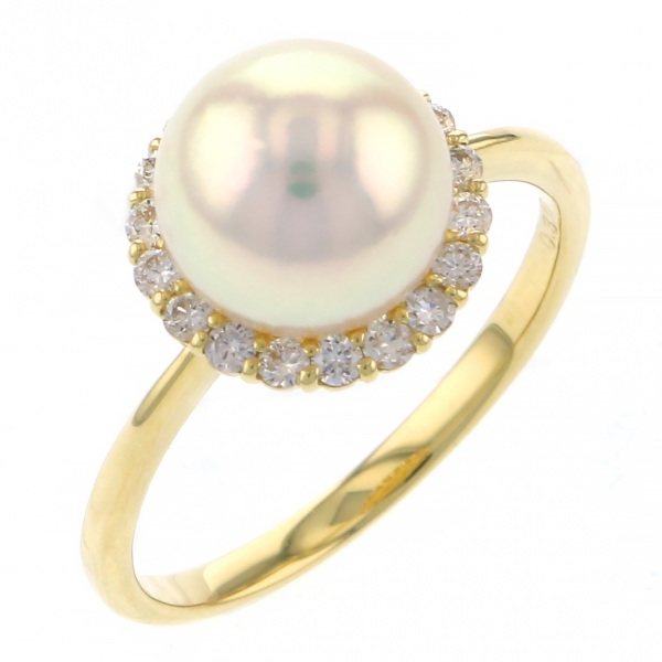 yukizakiselect pearl ユキザキセレクトジュエリー パール K18YG パール リング pr17-01r