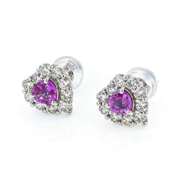 Yukizaki Select ProperOther Yukizaki Select Jewelry OTHER PT900 Pink Sapphire Earrings 