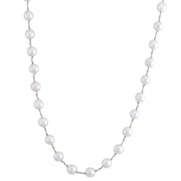 yukizakiselect pearl ユキザキセレクトジュエリー パール K18PG アコヤパール ネックレス 