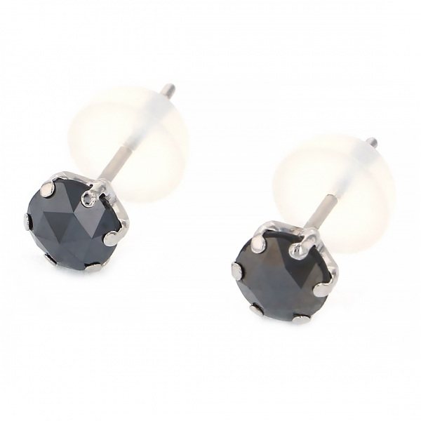 yukizakiselect ProperOther ユキザキセレクトジュエリー OTHER PT900 ブラックダイヤ ピアス 