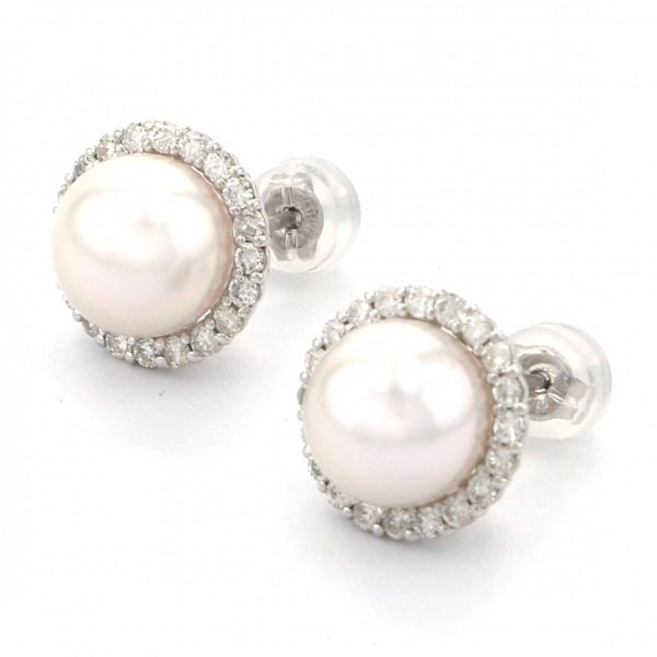 yukizakiselect pearl ユキザキセレクトジュエリー パール ホワイトゴールド パール ピアス 