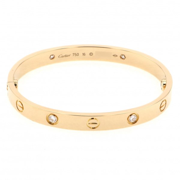 cartier love カルティエ ラブ ダイヤモンド4個 