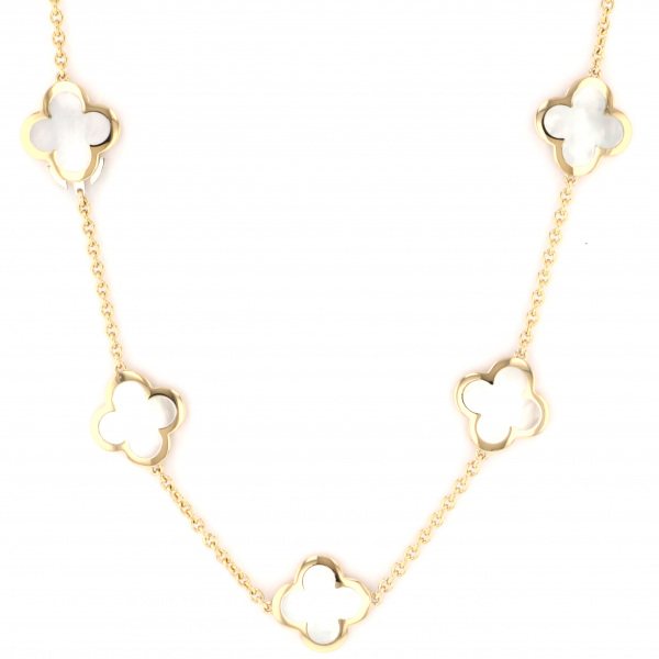 vancleefarpels Pure ヴァンクリーフ&アーペル ピュア アルハンブラ ネックレス 9モチーフ 