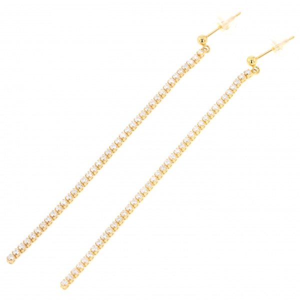 yukizakiselect ProperOther ユキザキセレクトジュエリー OTHER イエローゴールド ダイヤモンド ピアス p15458b