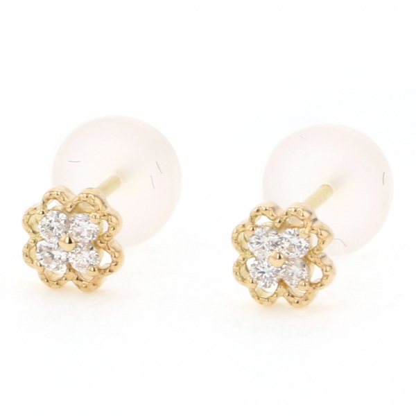 yukizakiselect 适当的其他 柚木﨑精选珠宝 其他 黄金 金钻 耳钉 p11403b