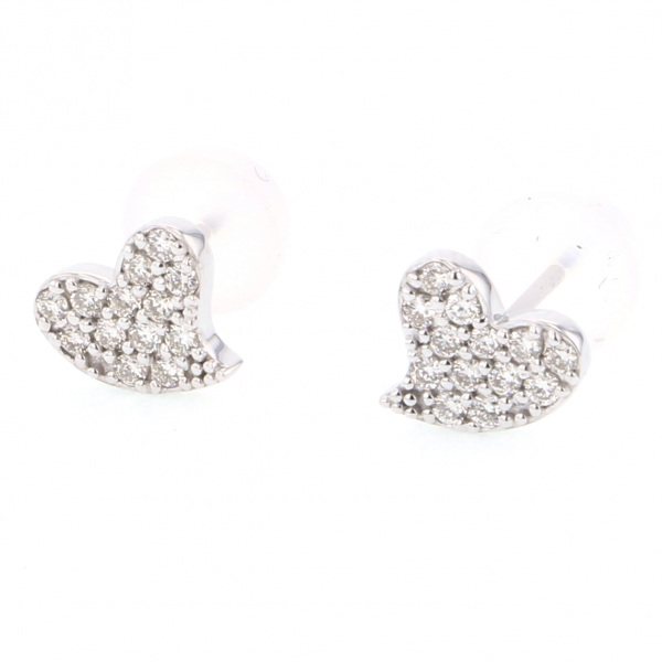 yukizakiselect ProperOther ユキザキセレクトジュエリー OTHER ホワイトゴールド ダイヤモンド ハート ピアス p10600b