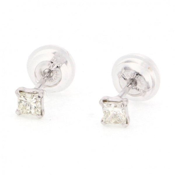 yukizakiselect 适当的其他 柚木﨑精选珠宝 其他 白金 金钻 耳钉 p9735b