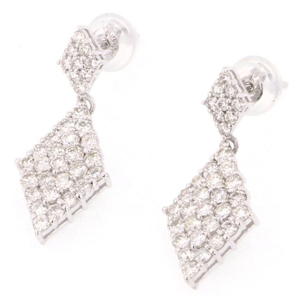 yukizakiselect 适当的其他 柚木﨑精选珠宝 其他 白金 金钻 耳钉 p14717b