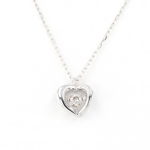 yukizakiselect 适当的其他 柚木﨑精选珠宝 其他 白金 金钻 跳舞的心 项链 6etu4527490