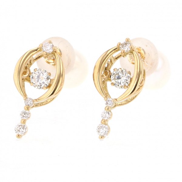 yukizakiselect 适当的其他 柚木﨑精选珠宝 其他 黄金 跳舞 金钻 耳钉 6jbc4602240