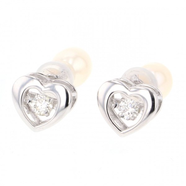 yukizakiselect ProperOther ユキザキセレクトジュエリー OTHER ホワイトゴールド ダンシングハート ダイヤモンド ピアス 6jbc4602270