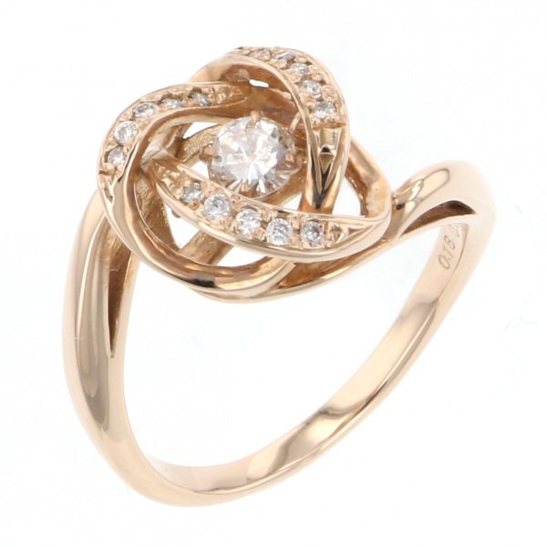 yukizakiselect ProperOther ユキザキセレクトジュエリー OTHER ピンクゴールド ダンシング ダイヤモンド リング 6ada4799250