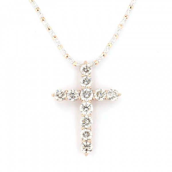 yukizakiselect crossstandard ユキザキセレクトジュエリー クロス ホワイトゴールド/ピンクゴールド ダイヤモンド クロス ネックレス 