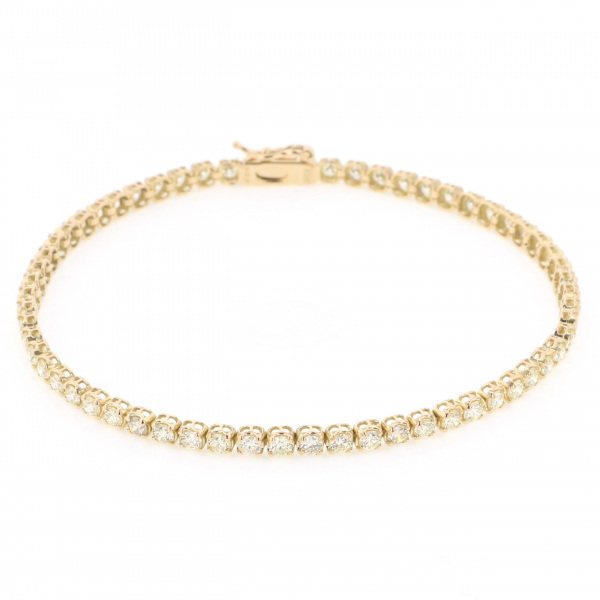 yukizakiselect tennisstandard ユキザキセレクトジュエリー テニス イエローゴールド ダイヤモンド ブレスレット hth-0011