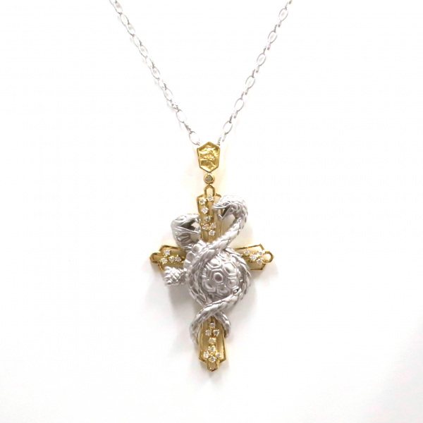 yukizakiselect ProperOther ユキザキセレクトジュエリー OTHER イエローゴールド/ホワイトゴールド ダイヤモンド 四神玄武 ネックレス 