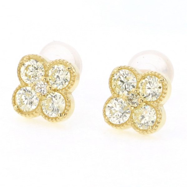 유키자키 ProperOther 유키자키 셀렉트 주얼리 OTHER 옐로우 골드 다이아몬드 귀걸이 