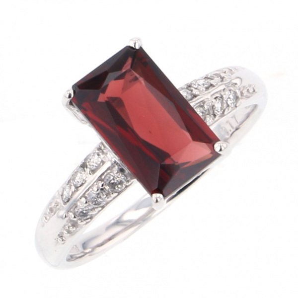 yukizakiselect ProperOther ユキザキセレクトジュエリー OTHER ホワイトゴールド ガーネット リング 