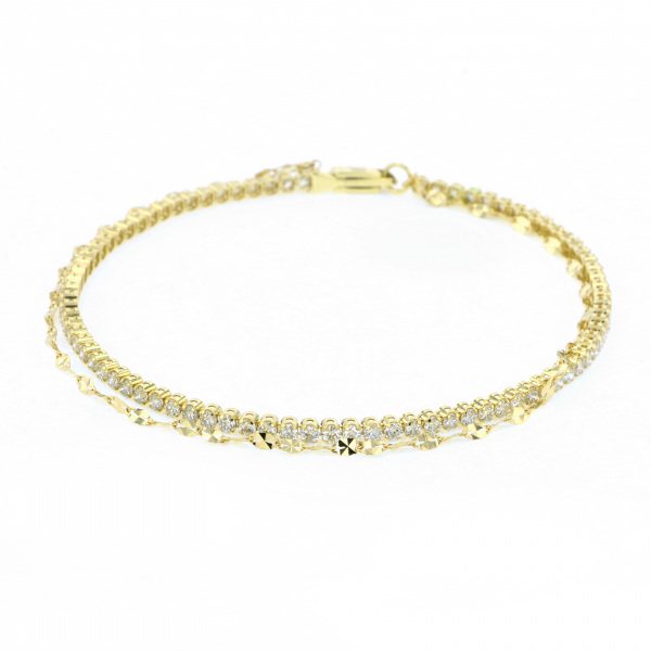 yukizakiselect ProperOther ユキザキセレクトジュエリー OTHER イエローゴールド ダイヤモンド ブレスレット b15617b