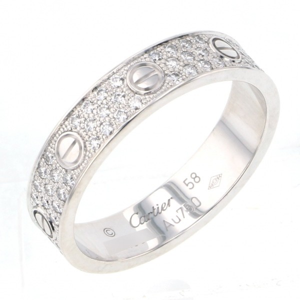 cartier love カルティエ ラブ ウェディング リング パヴェダイヤモンド crb4083458