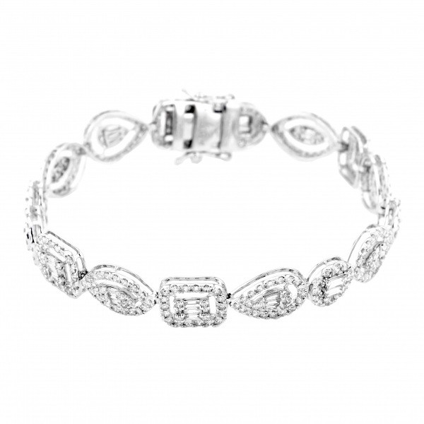 yukizakiselect ProperOther ユキザキセレクトジュエリー OTHER ホワイトゴールド ダイヤモンド ブレスレット kb500493