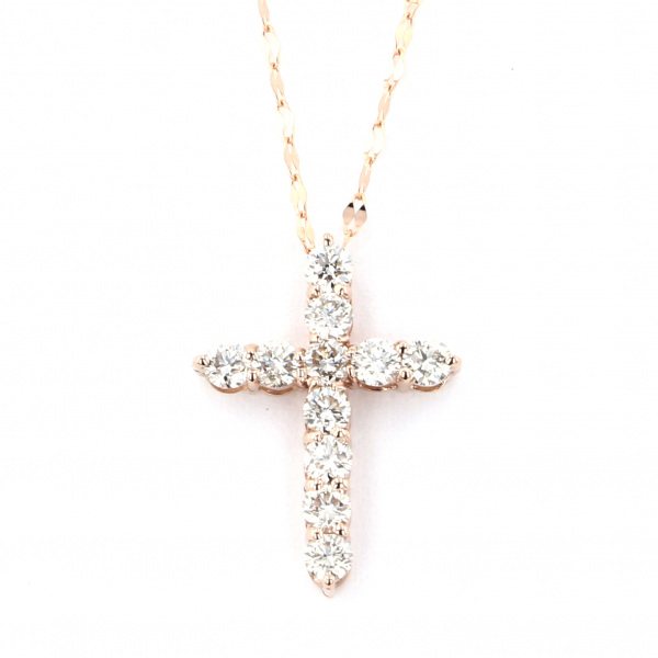 yukizakiselect crossstandard ユキザキセレクトジュエリー クロス ピンクゴールド ダイヤモンド クロス ネックレス 