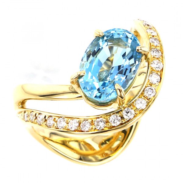 Yukizaki Select ProperOther Yukizaki Select Jewelry OTHER Yellow Gold Aquamarine ring 